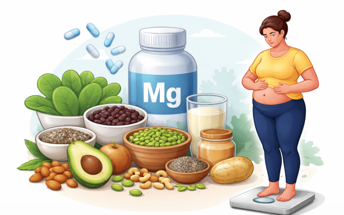 4 cách magie hỗ trợ kiểm soát cân nặng hiệu quả