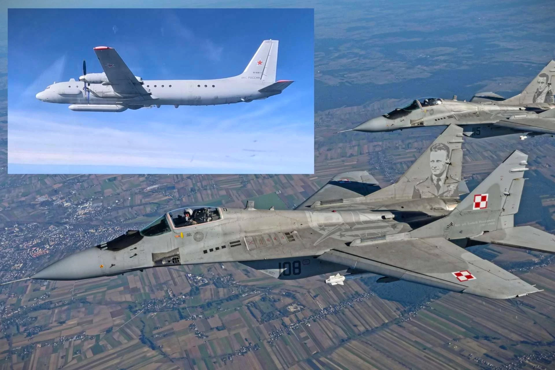 Tiêm kích MiG-29 Ba Lan chặn bắt tín hiệu từ trinh sát cơ Il-20 Nga- Ảnh 1.