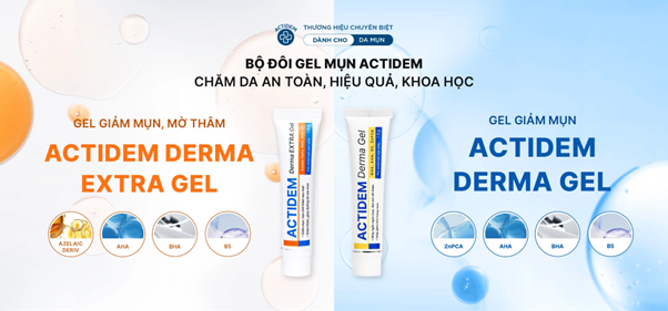 Hiệu quả của gel giảm mụn và mờ thâm Actidem: Khác nhau ở điểm nào?- Ảnh 1. Hiệu quả của gel giảm mụn và mờ thâm Actidem: Khác nhau ở điểm nào?- Ảnh 1.