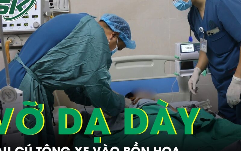 Thiếu niên 15 tuổi vỡ dạ dày sau cú tông xe vào bồn hoa được cứu sống kỳ diệu