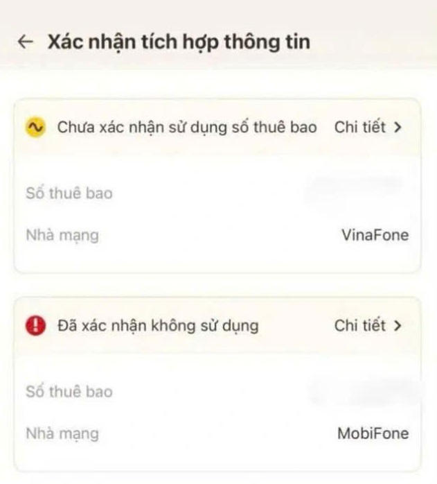 VNeID chưa hiển thị đủ số thuê bao đứng tên chính chủ, người dùng cần làm gì?- Ảnh 1. VNeID chưa hiển thị đủ số thuê bao đứng tên chính chủ, người dùng cần làm gì?- Ảnh 1.