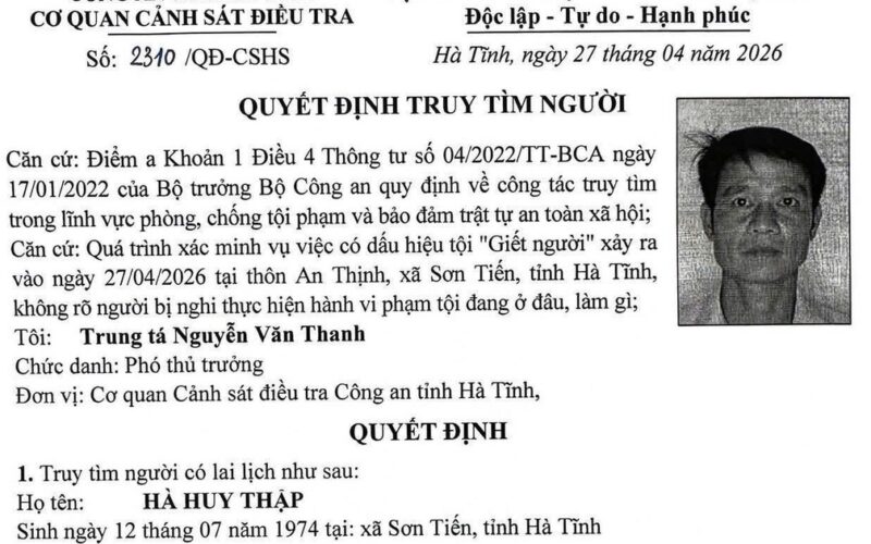 Truy tìm nghi phạm liên quan vụ án mạng khiến một phụ nữ tử vong