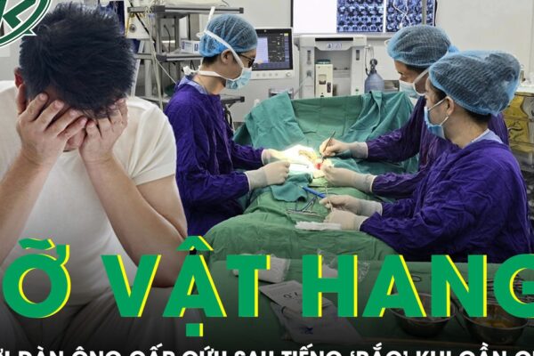 Nghe tiếng ‘rắc’ khi gần gũi vợ, người đàn ông nhập viện cấp cứu vì vỡ vật hang
