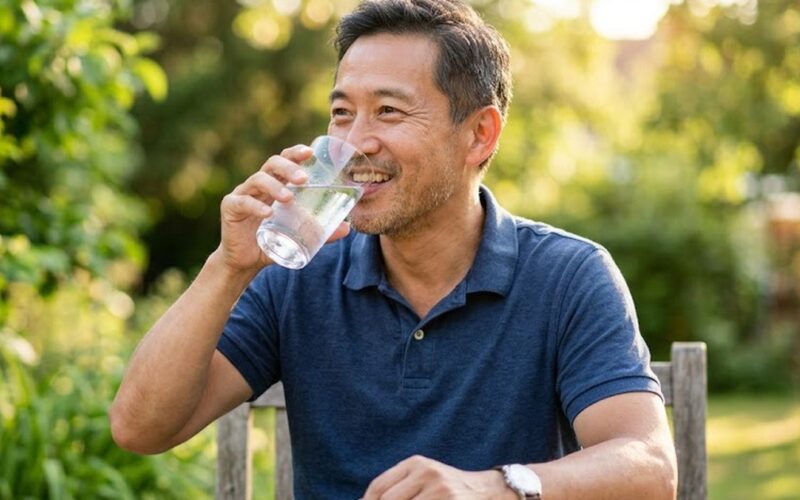 Bí quyết uống nước đúng cách cho người cao tuổi trong mùa hè
