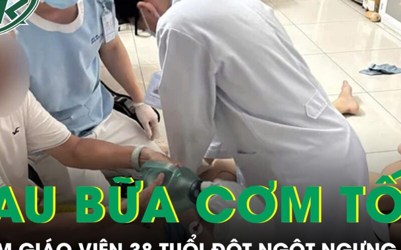 Nam giáo viên 38 tuổi đột ngột ngưng tim sau bữa cơm tối vì chủ quan với tăng huyết áp