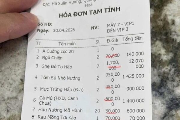 Người trong cuộc nói gì về hóa đơn gần 18 triệu đồng tại Sầm Sơn?