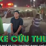 Bắt giam người đàn ông đập phá xe cứu thương đang chở người gặp nạn