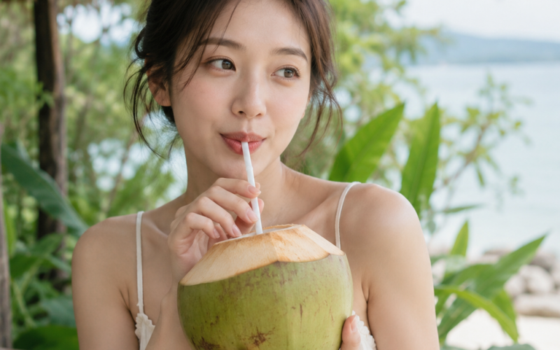 Uống nước dừa mỗi ngày có giúp da đẹp hơn?
