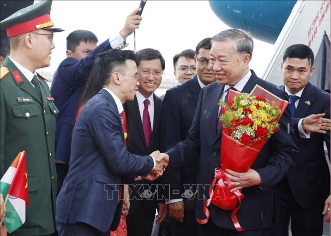 Tổng Bí thư, Chủ tịch nước Tô Lâm bắt đầu thăm cấp Nhà nước Cộng hòa Ấn Độ- Ảnh 2.