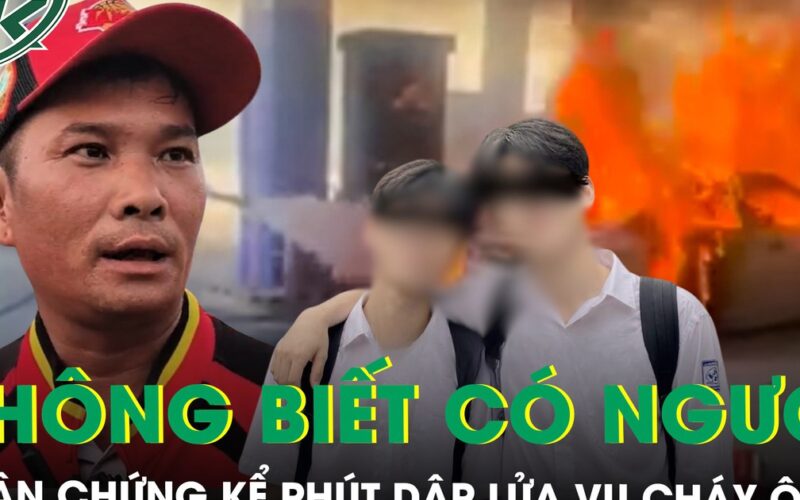 Nhân chứng kể lại phút dập lửa vụ cháy ô tô tại cây xăng, xót xa tiếng gào khóc vô vọng của người mẹ