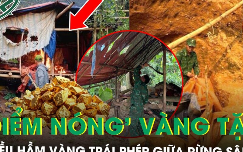 Đột kích ‘điểm nóng’ vàng tặc giữa rừng sâu ở Huế, lộ nhiều hầm vàng trái phép