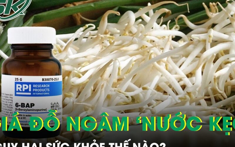 Giá đỗ ngâm hóa chất tuồn ra thị trường nguy hại sức khỏe thế nào?