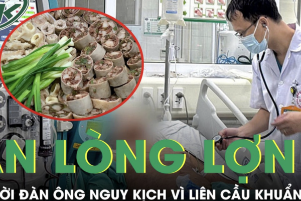 Ăn lòng lợn, người đàn ông nguy kịch vì liên cầu khuẩn