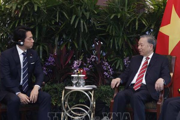 Tổng Bí thư, Chủ tịch nước Tô Lâm tiếp Bộ trưởng Quốc phòng Nhật Bản