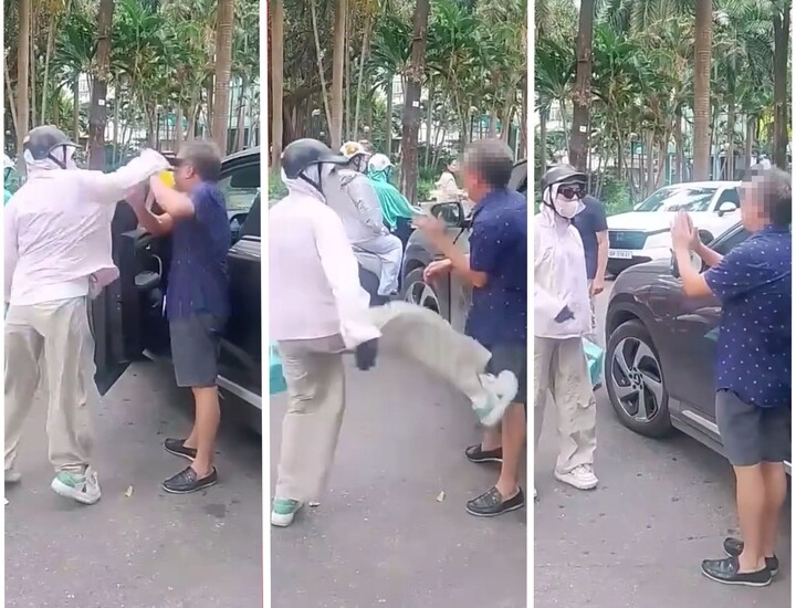 Công an lập hồ sơ xử lý người phụ nữ liên tục chửi, tát tài xế ô tô giữa đường- Ảnh 1.