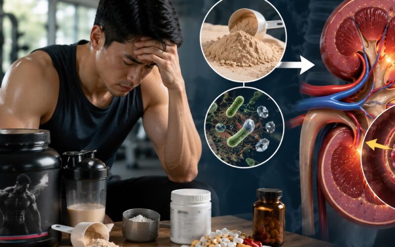 Tập gym tăng cơ nhưng thận sẽ phải chịu áp lực