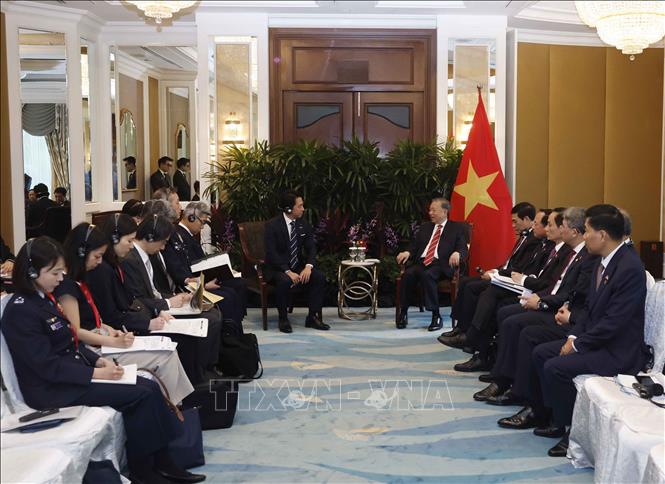 Tổng Bí thư, Chủ tịch nước Tô Lâm tiếp Bộ trưởng Quốc phòng Nhật Bản- Ảnh 3.