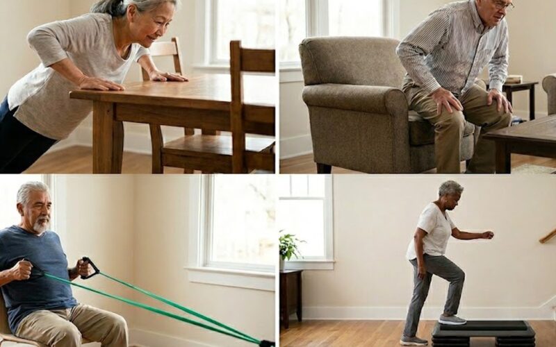 Bài tập 4 phút mỗi ngày trong 12 tuần giúp người cao tuổi tăng khả năng vận động
