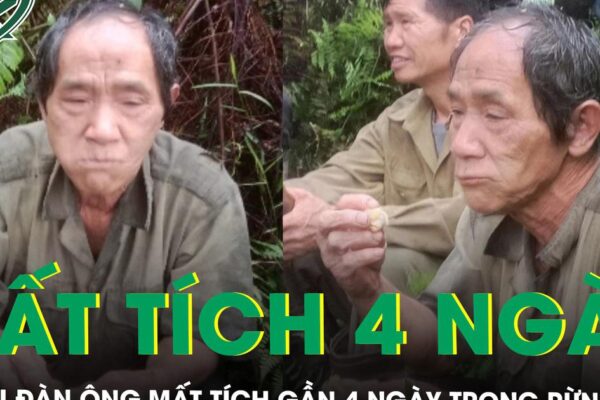 Vỡ òa khoảnh khắc tìm thấy người đàn ông hái thảo dược mất tích gần 4 ngày trong rừng sâu