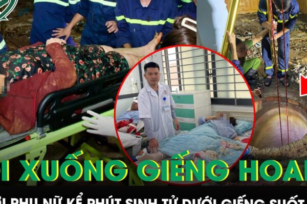 Rơi xuống giếng hoang sâu 30m, người phụ nữ bám thành giếng kêu cứu suốt nhiều giờ