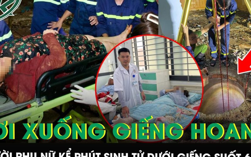 Rơi xuống giếng hoang sâu 30m, người phụ nữ bám thành giếng kêu cứu suốt nhiều giờ