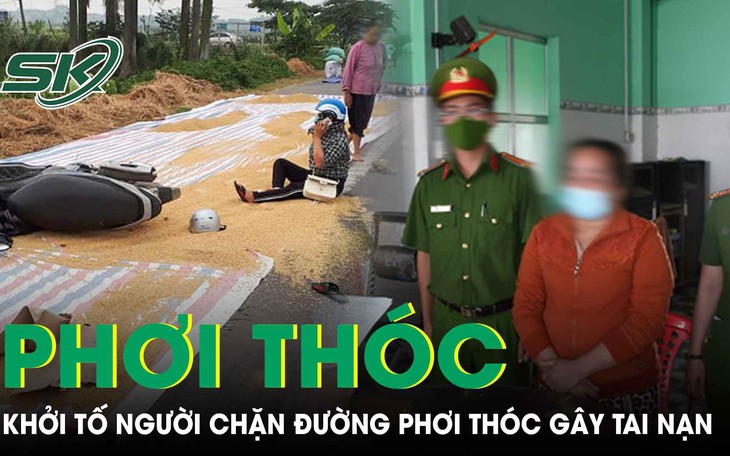 Sau vụ tai nạn 2 người chết: Cục CSGT cảnh báo hành vi phơi thóc lúa trên đường- Ảnh 1.