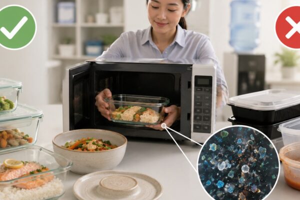 Thói quen hâm nóng đồ ăn bằng hộp nhựa có thể khiến bạn phơi nhiễm vi nhựa