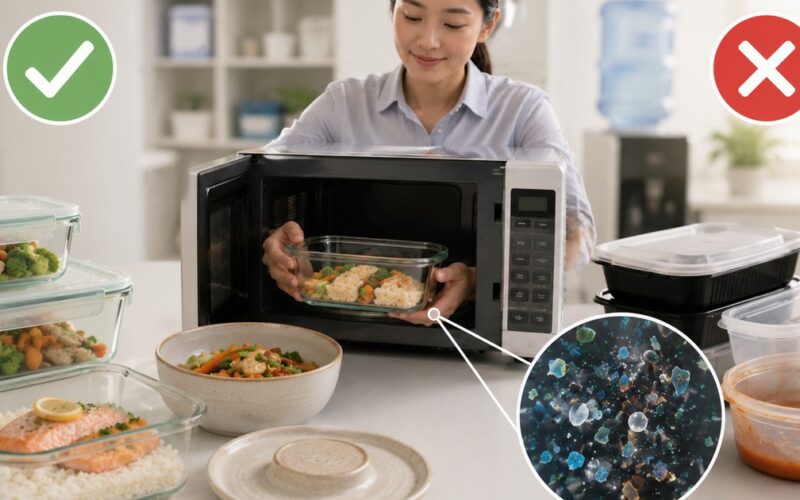 Thói quen hâm nóng đồ ăn bằng hộp nhựa có thể khiến bạn phơi nhiễm vi nhựa