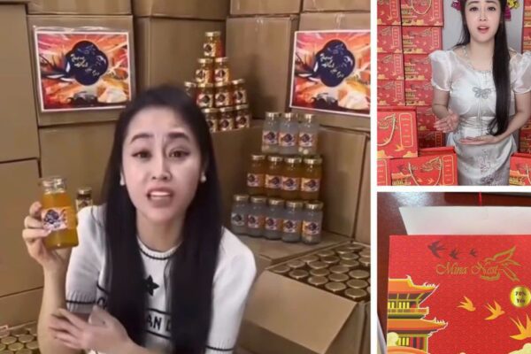 Cận cảnh kho hàng 15 tấn hũ yến giả của đối tượng 9X chuyên livestream lừa khách