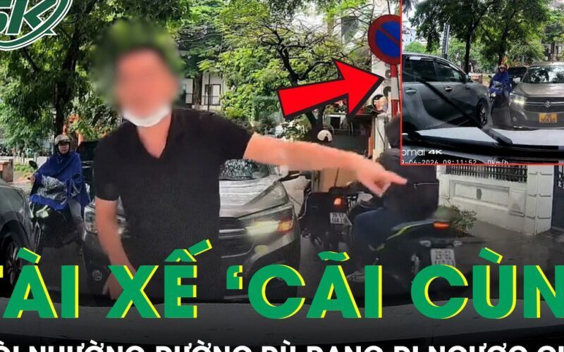 Tài xế gây tranh cãi khi ‘cãi cùn’, đòi nhường đường dù đang đi ngược chiều